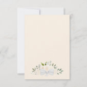 シャンパンピーチボホフローラオーバルフォト結婚ズ セーブザデート (裏面)