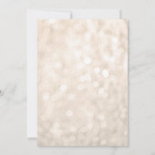 シャンパンフェイクグリッタースウィート16誕生日 招待状 (裏面)