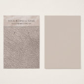 シャンパンフェイクレザーイヤリングディスプレイカード (正面&裏面)