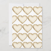 シャンパンフェイク金ゴールドホイルバルーン1st誕生日 招待状 (裏面)