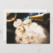 シャンパンフォトブランチ & バブルリー ハンドライティング 招待状 (裏面)