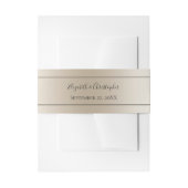 シャンパンフォーマルクエレガントロ結婚スクリプト 招待状ベリーバンド (正面例)