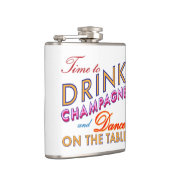 シャンパンフラスコを飲むカラフル時間 フラスク (右)