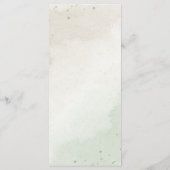 シャンパンフラワーグリーン結婚リー メニュー (裏面)