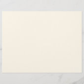 シャンパンフラワーズトリフォールドウェディングプログラム (裏面)