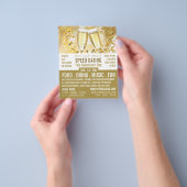 シャンパンフルテススピードデートすることイベント広告ズ チラシ (手)