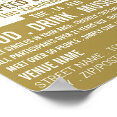 シャンパンフルテススピードデートすることイベント広告ズ ポスター (角)