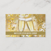 シャンパンフルテス、スピードデートすることイベント主催者 名刺 (正面)