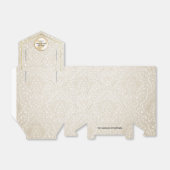 シャンパンフルーアダマスクウェディングオファーギフトボックス フェイバーボックス (折り畳みなし)