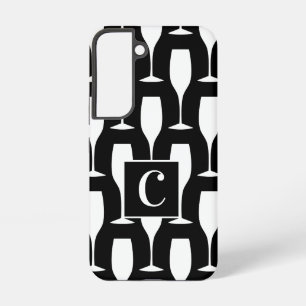 シャンパンフルートグラスパターン Samsung Galaxy S22 S22ケース