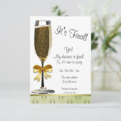 シャンパンフルート離婚パーティーの招待状 招待状 (スタンド正面)