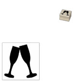 シャンパンフルート ラバースタンプ (押印)