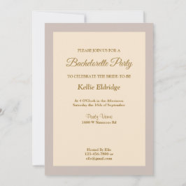 シャンパンフレームバチェロレッテ招待状 招待状