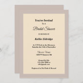 シャンパンフレームブライダルシャワー招待 招待状 (正面/裏面)