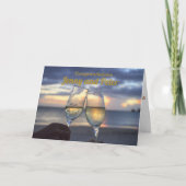 シャンパンフレーム オーダーメイド 結婚祝いカード カード (正面)