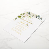 シャンパンフローラゴールデンバタフライキンセアニェラ 箔招待状 (回転した状態)