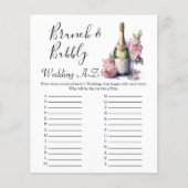 シャンパンフローラ結婚ブライダルシャワーのゲーム (正面)