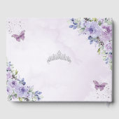 シャンパンフローラ蝶キンセニェラ写真 ゲストブック (裏面)