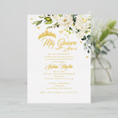 シャンパンフローラ金ゴールドミクリンキンセアニェラ 箔招待状 (立ち正面)