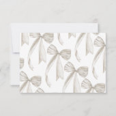 シャンパンブライダルシャワーアドバイスザブライドカード 招待状 (裏面)