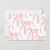 シャンパンブライダルシャワーアドバイスザブライドカード 招待状 (裏面)