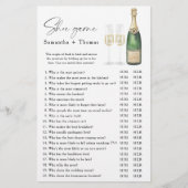 シャンパンブライダルシャワーシューゲーム (正面)