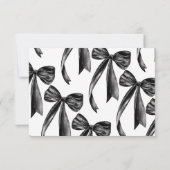 シャンパンブライダルシャワーレシピ要求エンクロージャ 招待状 (裏面)