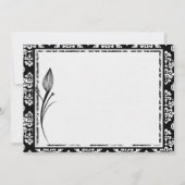 シャンパンブライダルシャワー招待 招待状 (裏面)