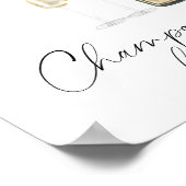 シャンパンブライダルシャワー – シャンパンバー ポスター (角)