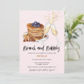 シャンパンブライダルシャワー |ブランチ招待状 招待状 (スタンド正面)