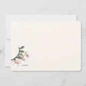 シャンパンブライダルシャワー 招待状 (裏面)