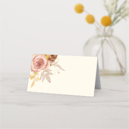 シャンパンブラウンバラライトピ結婚ンク プレイスカード