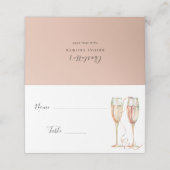 シャンパンブランシュ＆バブルリー ブライズシャワー プレイスカード (外部開封)