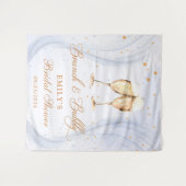 シャンパンブランチとバブルブライズシャワー タペストリー (正面(横))