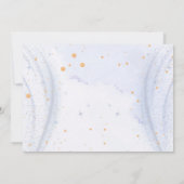 シャンパンブランチとバブルリーな花嫁のシャワー サンキューカード (裏面)