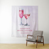 シャンパンブランチとバブルリーな花嫁のシャワー タペストリー (インサイチュ)