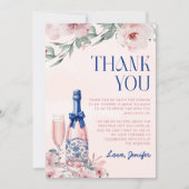 シャンパンブランチとバブルリーな花嫁の歓迎会 サンキューカード (正面)