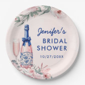 シャンパンブランチとバブルリーな花嫁の歓迎会 ペーパープレート (正面)