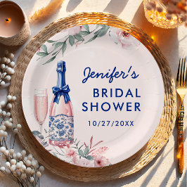 シャンパンブランチとバブルリーな花嫁の歓迎会 ペーパープレート