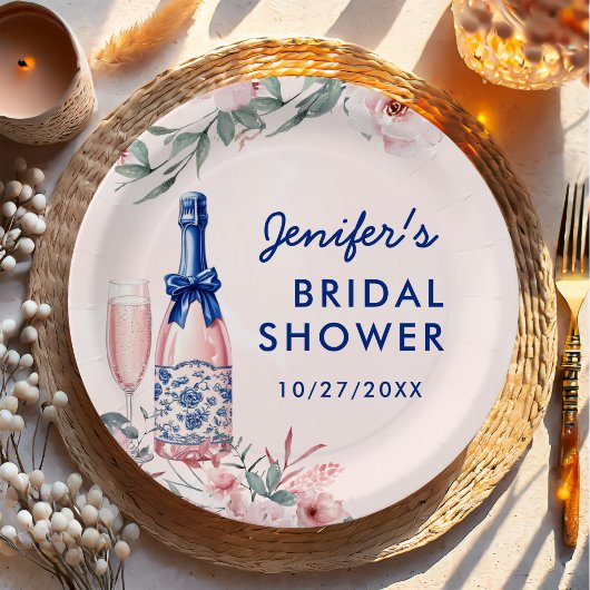 シャンパンブランチとバブルリーな花嫁の歓迎会 ペーパープレート
