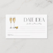 シャンパンブランチ&バブリーパーティーデイトナイトアイディア エンクロージャーカード (正面)