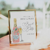 シャンパンブランチ&バブリーブライダルシャワーへようこそ ポスター