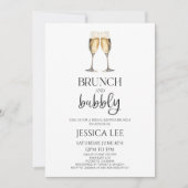 シャンパンブランチ&バブリーブライダルシャワーブランチ 招待状 (正面)