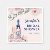 シャンパンブランチ&バブリーブライダルシャワー スタンダードカクテルナプキン (正面)