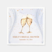 シャンパンブランチ&バブリーブライダルシャワー スタンダードカクテルナプキン (正面)