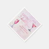 シャンパンブランチ&バブリーブライダルシャワー スタンダードカクテルナプキン (角)