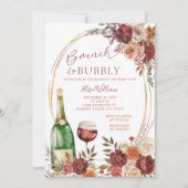 シャンパンブランチ&バブリーマルサラブライダルシャワー 招待状 (正面)