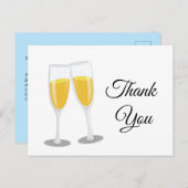 シャンパンブランチ&バブリー応援感謝していユー インビテーションポストカード (正面/裏面)