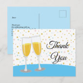 シャンパンブランチ&バブリー応援感謝していユー インビテーションポストカード (正面/裏面)