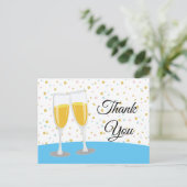 シャンパンブランチ&バブリー応援感謝していユー インビテーションポストカード (スタンド正面)